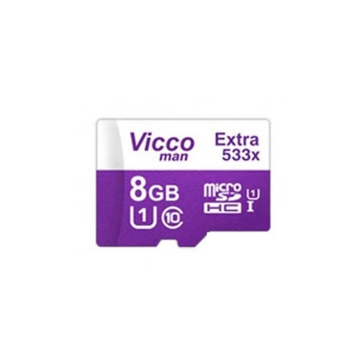 کارت حافظه microSDHC ویکو من مدل Extra 533X کلاس 10 استاندارد UHS-I U1 سرعت 80MBps ظرفیت 8 گیگابایت